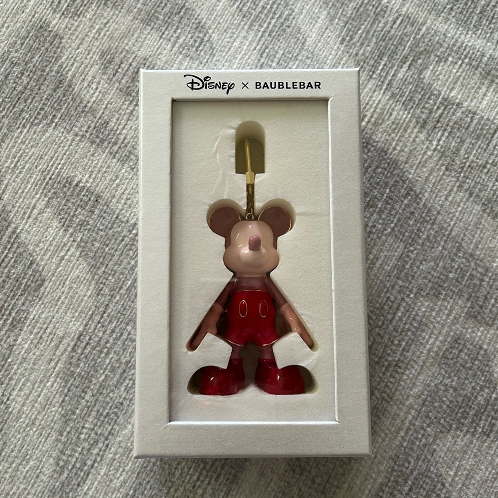 BaubleBar Disney Mickey Mouse Red and Pink Enamel Bag Charm 🎉FINAL LOW🎉
